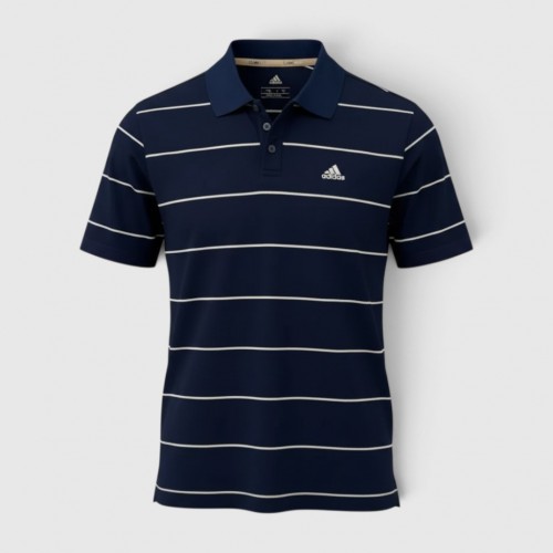 Adidas Ανδρικό Polo Μπλε Ριγέ ClimaLite / Pre-Owned